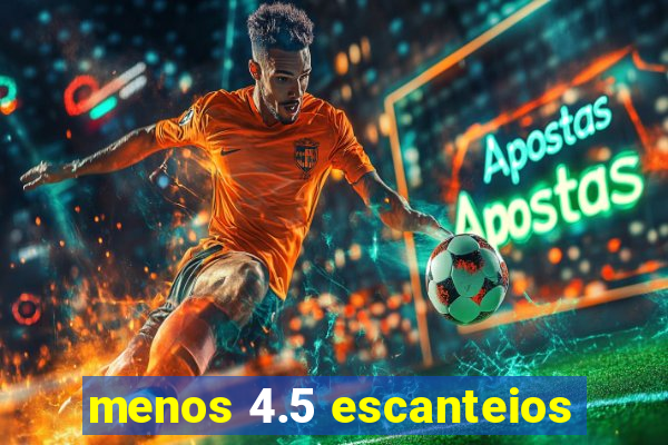 menos 4.5 escanteios